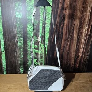 Michael Kors Cream and White Designer Bag